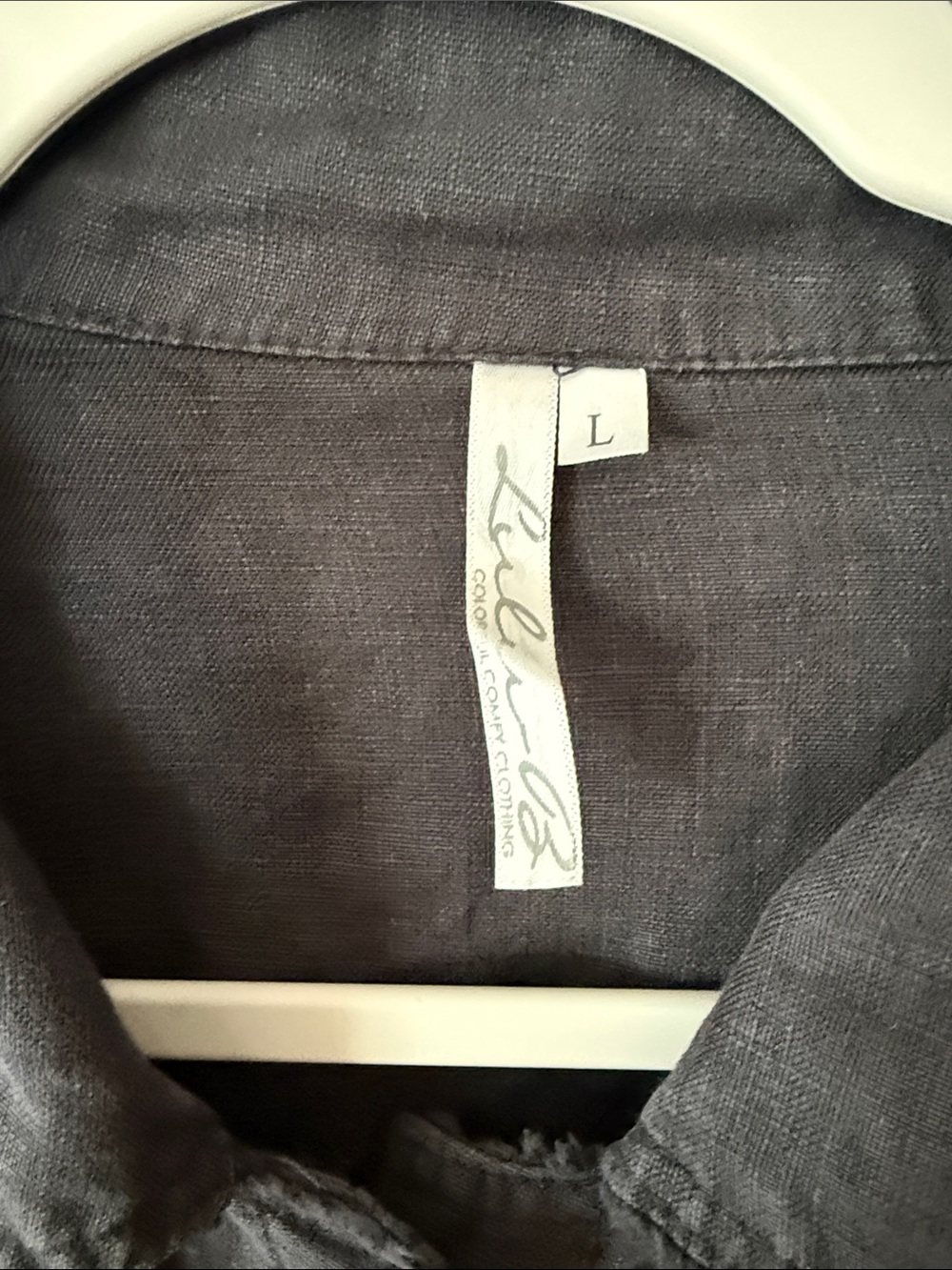Lulu-B Washed Black Linen Jacket - Picture 2 of 6